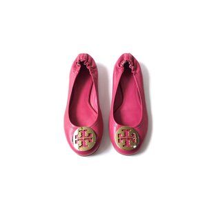 Tory Burch Size 7.5 Hot Pink Leather Reva Ballets